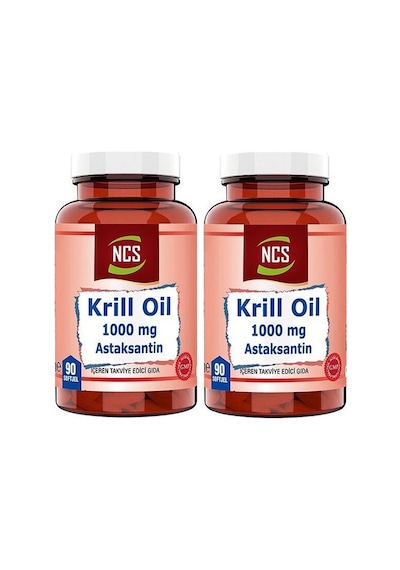 Ncs Krill Oil 1000 Mg Astaksantin 2 Mg 90 Softgel 2 Adet
