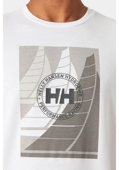 Helly Hansen Hp Race Graphic T-shirt Hha.34419 002 Beyaz