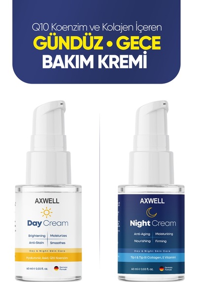 Axwell Premium Brightening Day Cream 60 ML +  Night Cream 60 ML