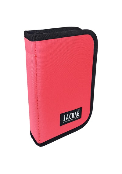 Jacbag Cover -sert Kapaklı Lastikli Kalem Kutusu Cover-mercan renkli