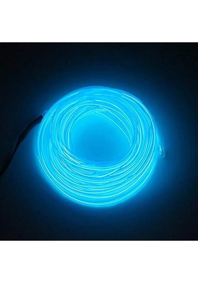 Araç İçi Neon Aydınlatma Led Göğüs Torpido Ledi Neon İp Led Buz Mavi 2 Metre