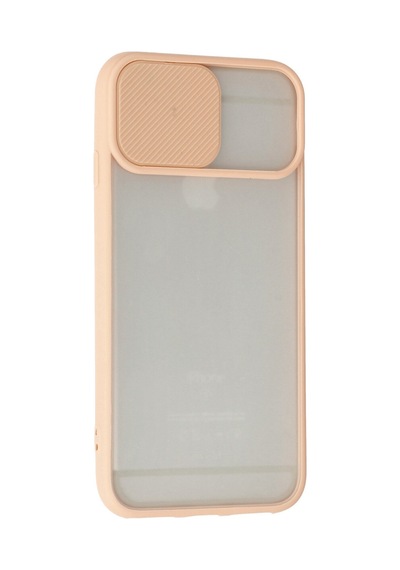 Apple iPhone  Uyumlu,  6 Plus Kılıf Palm Buzlu Kamera Sürgülü Silikon - Pembe