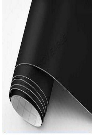 Mat Siyah Yapışkanlı Kaplama Folyosu 61 Cm X 7 Mt