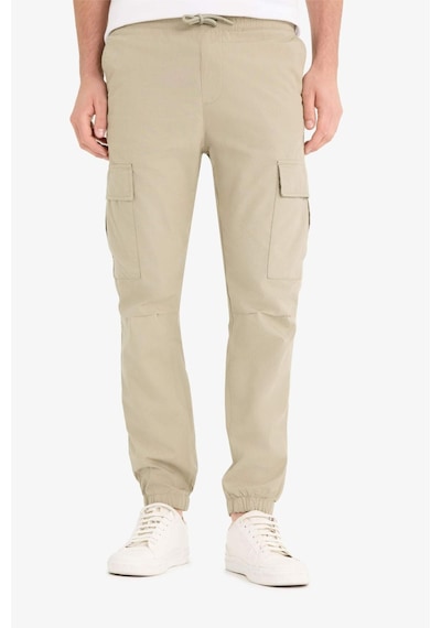 Defacto %100 Pamuk Regular Kargo Cepli Yazlık Jogger Paraşüt Pantolon E2181ax25smkh488 Haki