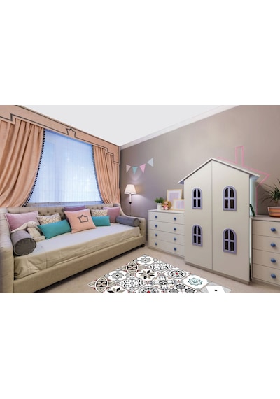 Kendinden Yapışkanlı Modern Solo Desenli Pvc Karo 20x20 Cm 5 Li Paket