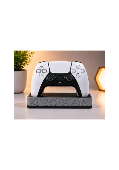Ps5 Uyumlu Dualsense Oyun Kolu Standı Masaüstü Controller Tutucu Dekoratif Gamepad Standı Gri