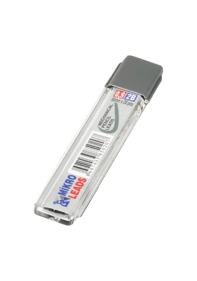 Kalem Ucu 2b 0,9 Mm 6 Adet Mekanik Uçlu Otomatik Kurşun Kalem Ucu 2b 60mm X 0,9mm Siyah Mikro Uç Kısa