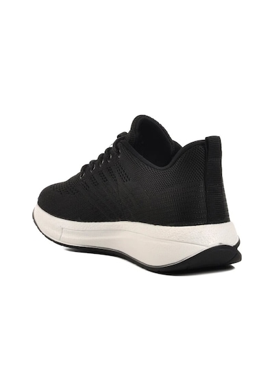 Walkway Siyah-beyaz Fileli Hafif Esnek Unisex Spor Ayakkabı Molen 118 G Siyah - Beyaz
