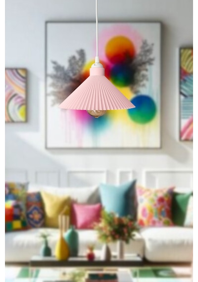 Salon Avize,mutfak Avize,14 Farklı Renk Yatak Odası Avize,pinterest Avize, Bohem Avize E27 Duy TOZ PEMBE