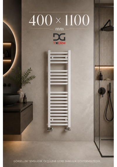 400X1100 Beyaz Havlupan 15 Borulu Banyo Havlupanı