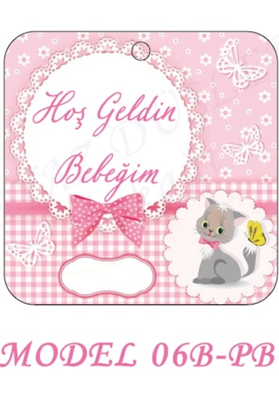 Beyazdüşlersokağı Şekilli Etiket (25 Ad) Bebek Süsü,Doğum Günü (Etk-06B)