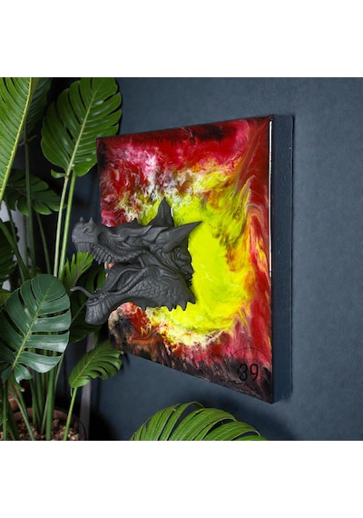 3d Ejderha Kafası Kırmızı Epoksi Duvar Tablosu, El Yapımı Heykelsi Sanat Eseri, 35x35 Cm, Modern & Statement Tasarım 35 x 35 CM 3d Ejderha Kafası Kırmızı Epoksi Duvar Tablosu, El Yapımı Heykelsi Sanat Eseri, 35x35 Cm, Modern & Statement Tasarım 35 x 35 CM