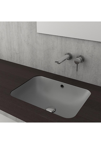 Bocchi Scala 1006-006-0125 Tezgah Altı Lavabo Mat Gri 55 CM