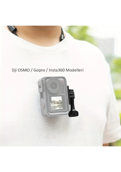 Dji Osmo / Gopro / Insta360 Aksiyon Kamera Manyetik Boyun Askısı