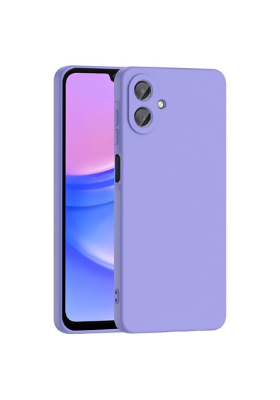 Galaxy Uyumlu A07 Kılıf Yumuşak Silikon Kamera Korumalı Lansman Pazarplus Lila
