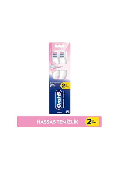 Pro-sensitive Advanced Hassas Temizlik Diş Fırçası, Ekstra Yumuşak, 2 Adet Açık Ahşap