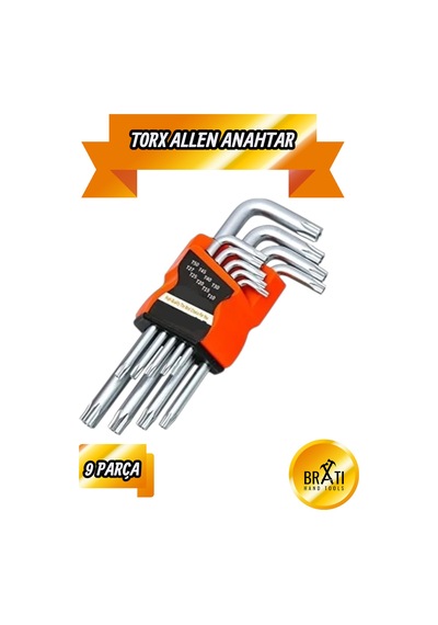 Yıldız Torx Allen Combination 9 Parça Alyan Seti Cr-v