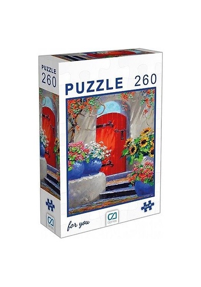 Ca Games Puzzle 260 Parça Kırmızı Kapı 6001