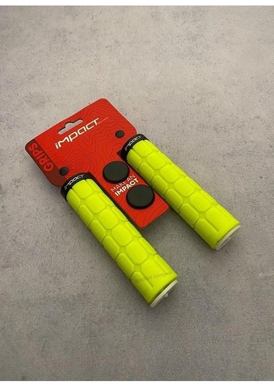 İmpact Grid Bisiklet Vidalı Silikon Ergonomik Bisiklet Elcik Bisiklet Elciği Lime Yeşil