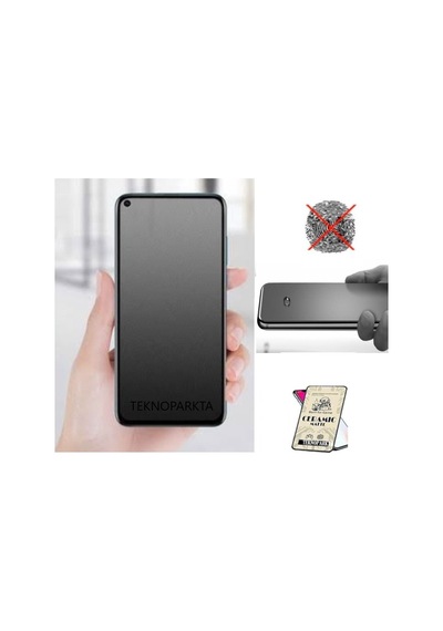 Oppo Reno 6 Lite Ekran Koruyucu Mat Seramik Esnek Tam Kaplayan Cam Nano