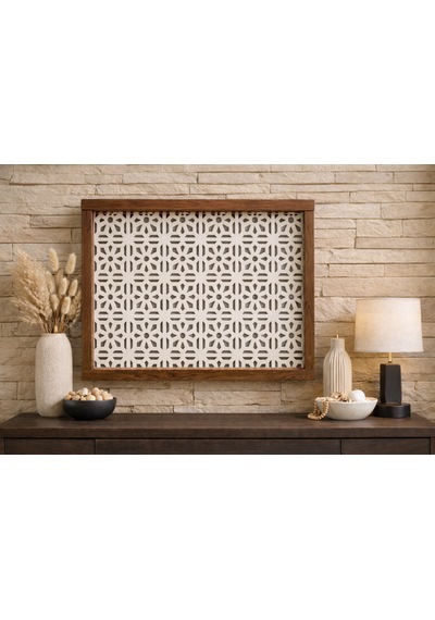 Eylux Modern Dekoratif Duvara Asılabilir Sigorta Ve Modem-wifi Saklama Kutusu 30x40 Cm Derinlik 10cm Ahşap