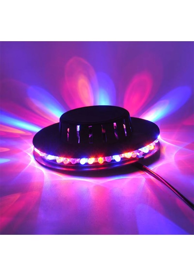 8w 48 Led'li Rgb Otomatik Renk Değiştiren Dönen Ufo Led Sahne Işık Çubuğu