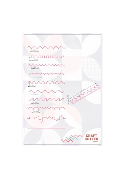 Smarta Craft Cutter Desenli Cetvel Kesiciler Hamur Ve Kil İçin