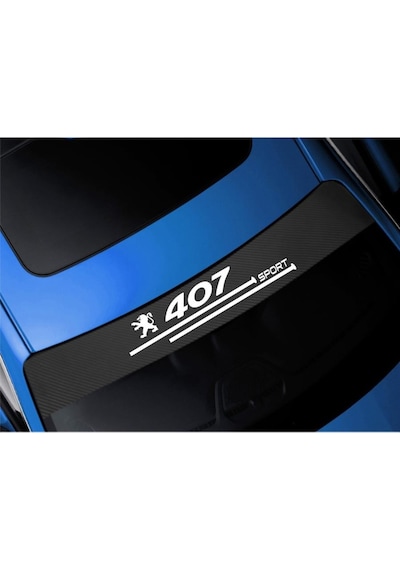 Peugeot 407 Için Karbon Ön Cam Oto Sticker