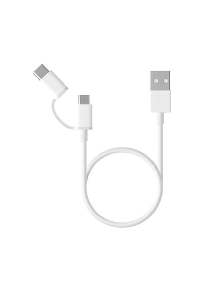 Samsung Uyumlu EP-DG930DWEGWW Micro USB & Type-C Şarj Kablosu 1.5 M Beyaz