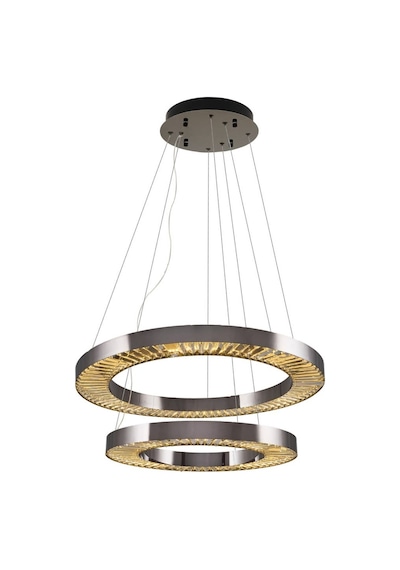 Özcan Aydınlatma 2715-2a-24 Plata 60+80'lik Çember Sarkıt Platin