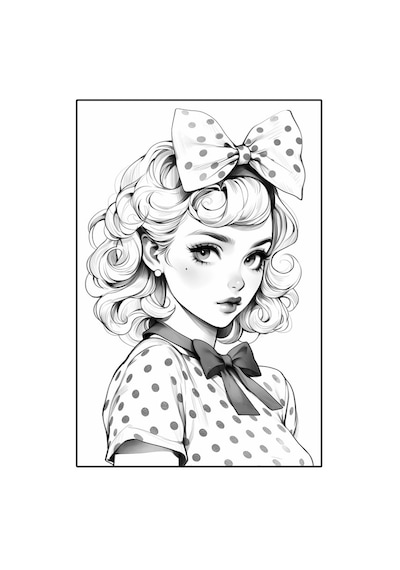 Kızlar İçin Anime Boyama Kitabı 60 Süper Ötesi Boyamalar