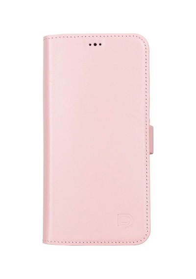 Apple İphone 13 Pro Max Uyumlu Deri Cüzdanlı Kılıf Toz Pembe