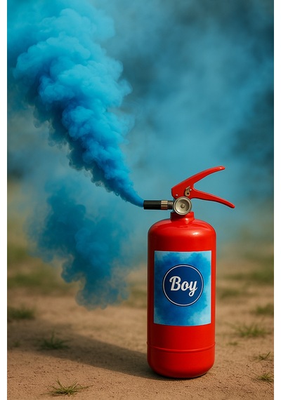 Mavi Dumanlı Cinsiyet Belirleme Bombası Gender Reveal Boy Smoke Yoğun Renkli Duman Spreyi