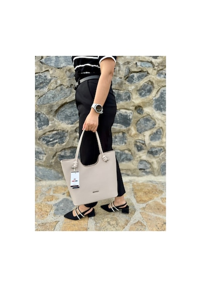 Just Polo Kadın Yeni Sezon Yumuşak Deri Lüks El Çantası Shopper Taş 53889224
