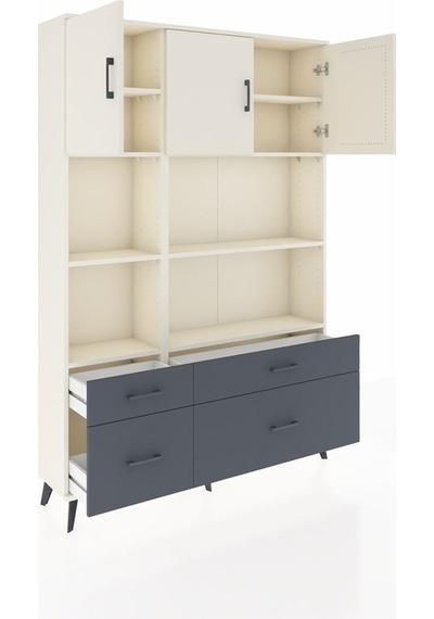 Arges Dolap 8 Raflı 4 Çekmeceli 3 Kapaklı 132x30x195 Aytaşı-aytaşı/antrasit Aytası/antrasıt Arges Dolap 8 Raflı 4 Çekmeceli 3 Kapaklı 132x30x195 Aytaşı-aytaşı/antrasit Aytası/antrasıt