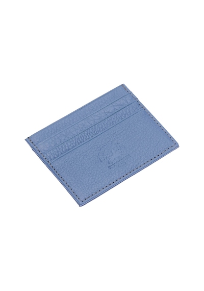 West Polo Hakiki Deri Bol Kartlıklı Unisex Kartlık Wpt041 MAvi Mavi