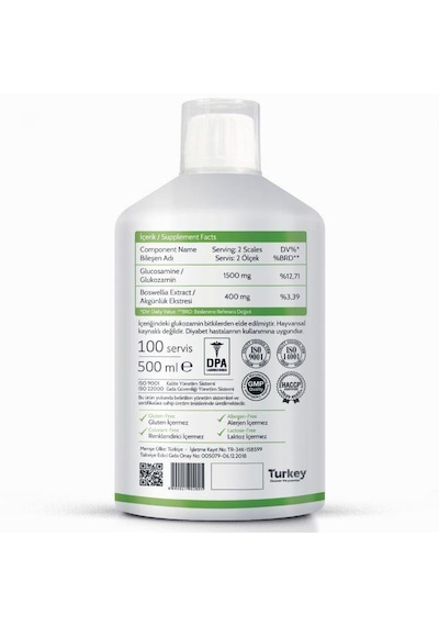 Glukozamin Sıvı S1 500 ML Likit