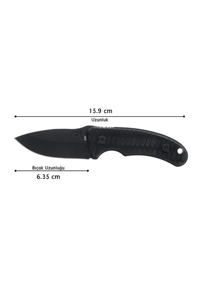 Schrade Usa Wolverıne Miını Fixed Blade 65mn Çelik Kamp Bıçak 1182519 Siyah