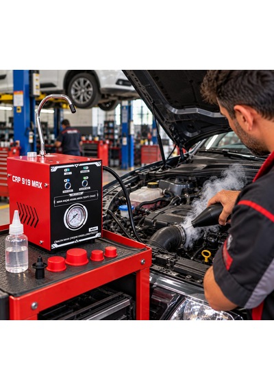 Duman Hava Kaçak Test Cihazi Çift Motorlu Full Ekipman İlk Dolum Sıvısı Hediyeli Kırmızı