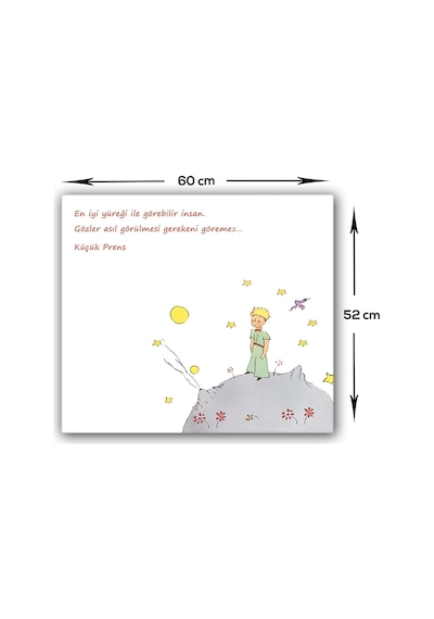 Decorita Cam Ocak Arkası Koruyucu|Küçük Prens Desenli|52cm x 60cm