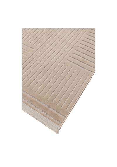 Verona İskandinav Kabartmalı Yıkanabilir Kaymaz Taban Yumuşak Dokuma Salon Mutfak Çocuk Odası Halı Kahverengi