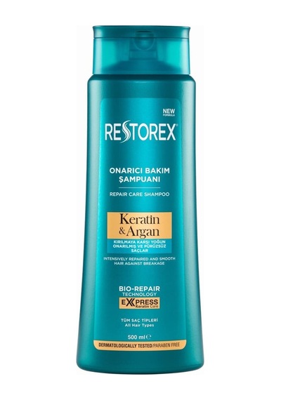 Restorex Keratin - Argan Onarıcı Bakım Şampuanı 500ml - 7 Adet Tarı