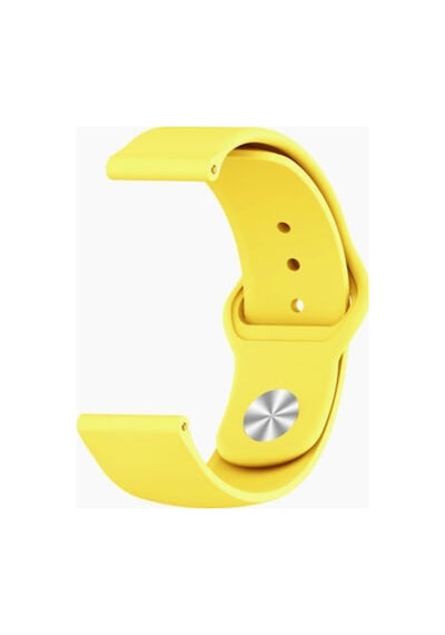 Watch Gt 3 46mm Silikon Kordon Kayış Yumuşak Spor Renkli Bileklik Sarı