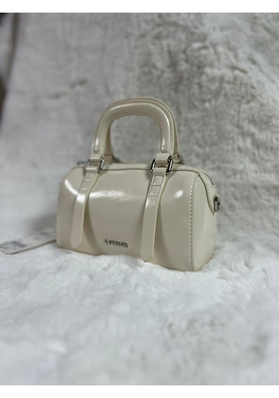 Levidor 930416 El Ve Çapraz Askı Parlak Mini Premium Çanta 08-25 Beyaz