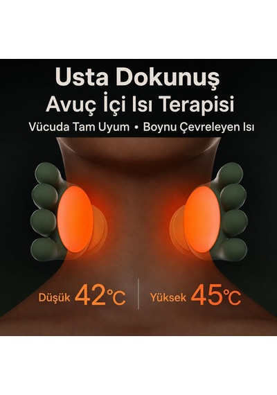 Tr Fh-670 4d Yoğurmalı Boyun Ve Omuz Masaj Aleti Isı Kompresli
