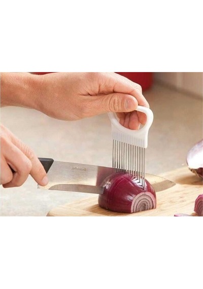 Onion Cutter Soğan Tutucu ve Dilimleyici Aparat Asorti Çok Renkli