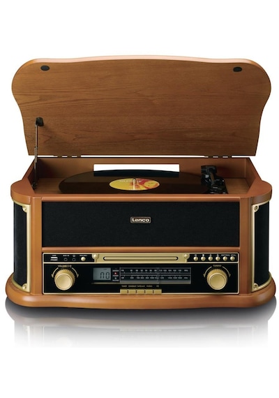 Lenco Classic Phono TCD-2571 Bluetooth Usb Plak Çalar Retro Pikap Ahşap