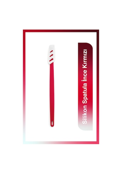 Tupperware Silikon Spatula İnce Kırmızı