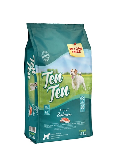 Ten Ten Somonlu Yetişkin Köpek Maması 12 KG