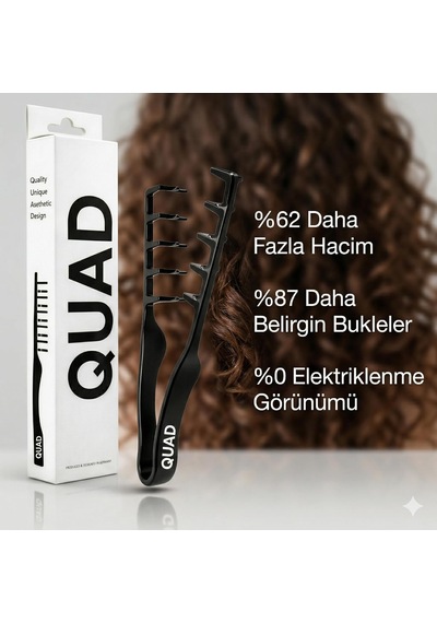 Mucizevi Tarak, Bukle Belirginleştirici Ve Hacim Verici, Islak Ve Kuru Saç İçin, Unisex Profesyonel Saç Tarağı